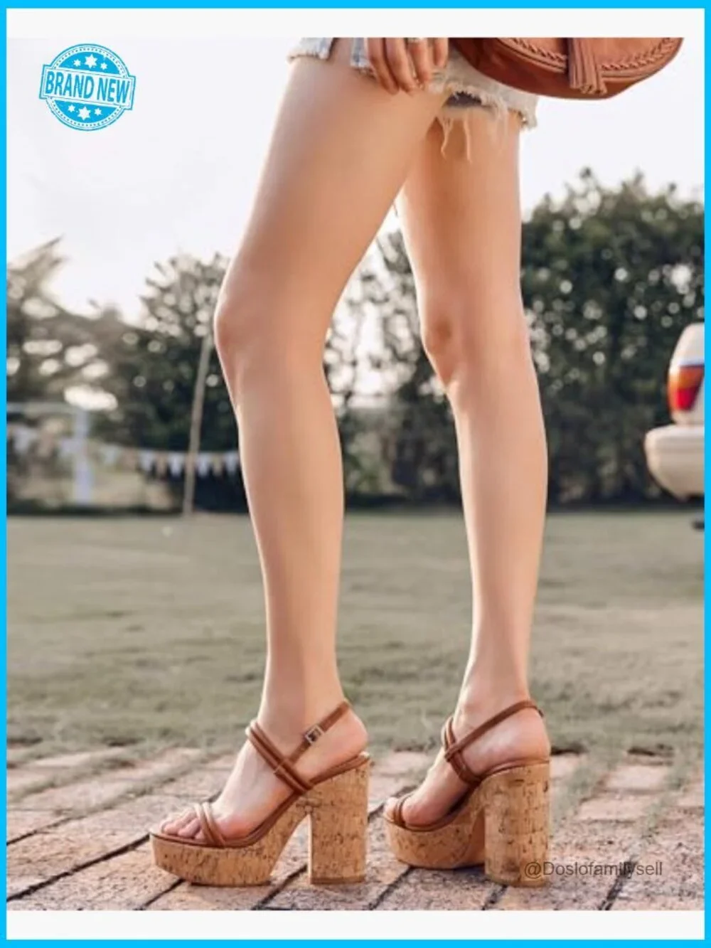 Wedge Sandals Open Toe Platform Slingback Ankle Strap Chunky Heel Dressy Summer